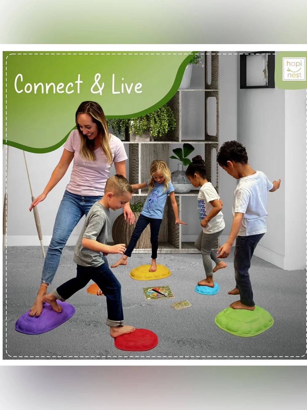 NIB - Hapinest Turtle Balance Stepping Stones for Kids